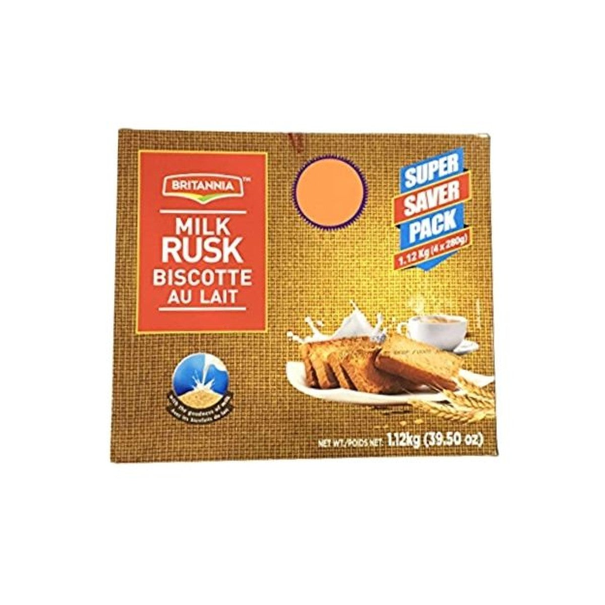 Britannia Milk Rusk (280g X 4)