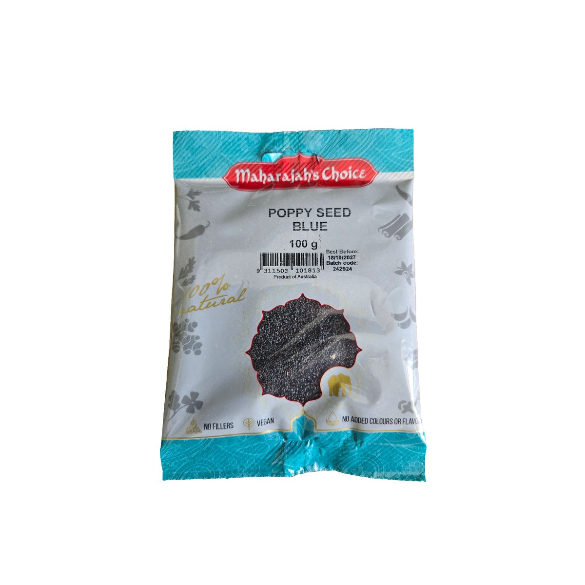 Maharajah's Choice Poppy Seed Blue