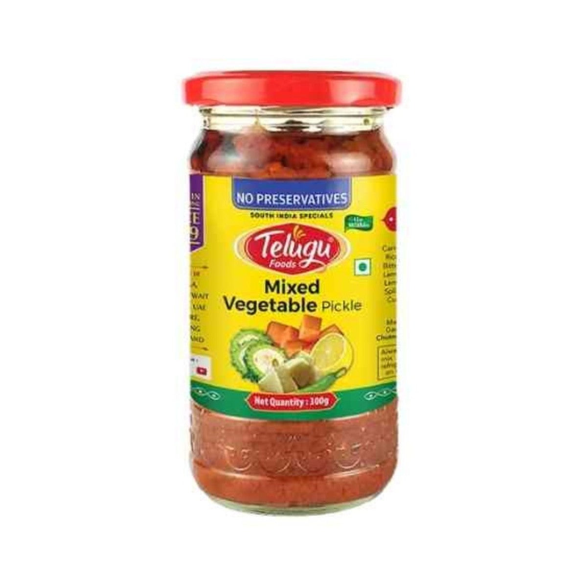 Telugu Pickle - Mixed Vegetable With Garlic